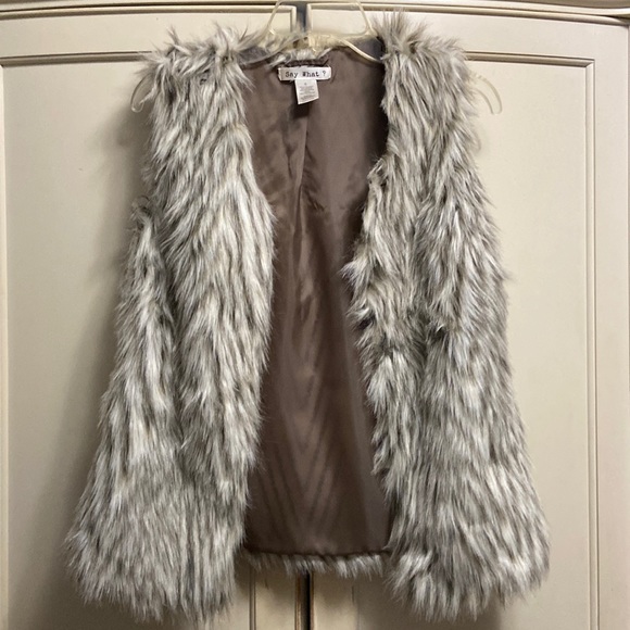 Say What Faux Fur vest S - Picture 1 of 8